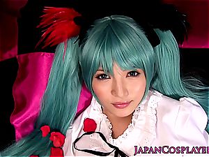 chinese babe Hatsune Miku gobbled out before a fine screwing