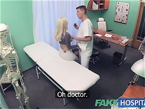 faux polyclinic molten Italian babe with ample breasts